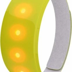 WOWOW Bracelet Réfléchissant à LEDs Jaune Taille XL