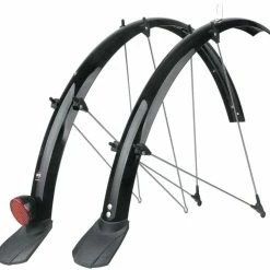 SKS Bluemels Kit Garde-boue Avec Passage De Câble, 28", 53 Mm, Noir, Avec Spoiler Et Spot