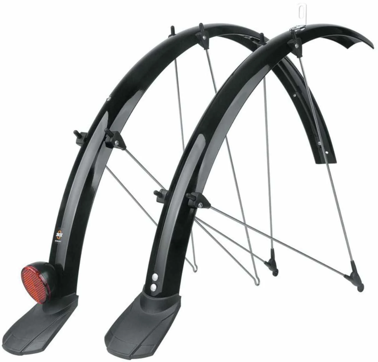 SKS Bluemels Kit Garde-boue Avec Passage De Câble, 28", 53 Mm, Noir, Avec Spoiler Et Spot 3 SKS Bluemels Kit Garde-boue Avec Passage De Câble, 28", 53 Mm, Noir, Avec Spoiler Et Spot