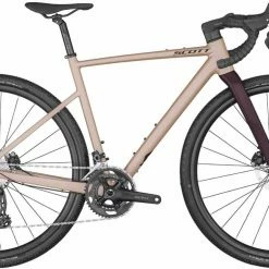 Scott Contessa Speedster Gravel 15 Crystal Pink / Black Cherry Matt Vélo De Cyclo-cross